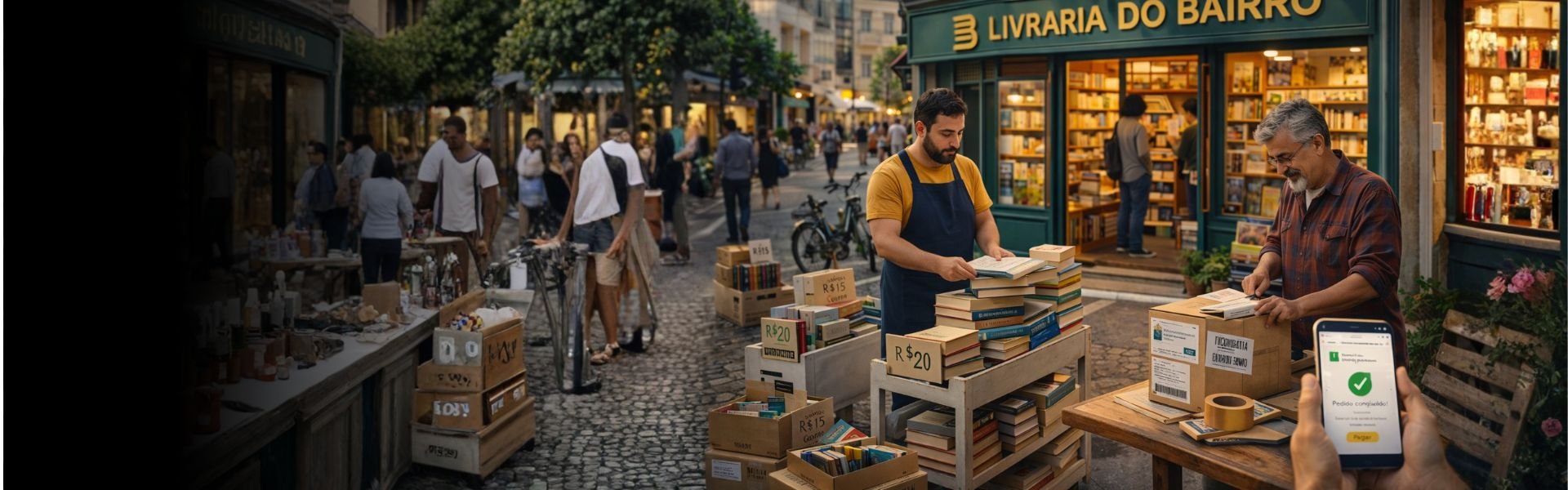 Sua livraria pode vender para o Brasil inteiro.